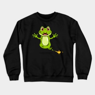 Cute Frog Ghost and Flying Crewneck Sweatshirt